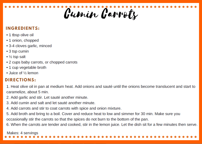 Cumin Carrots
