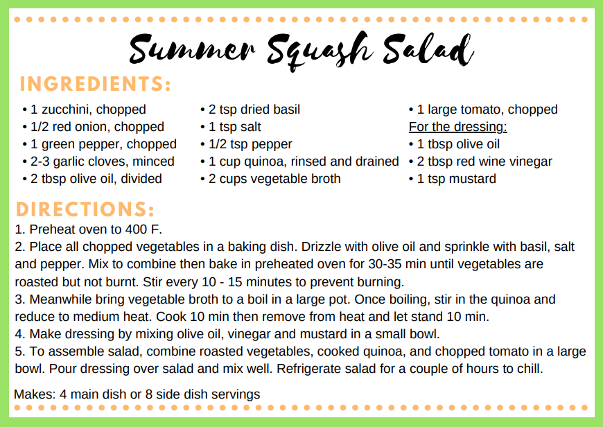 Summer Squash Salad Recipe